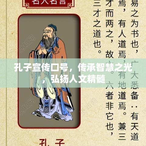 孔子宣傳口號，傳承智慧之光，弘揚(yáng)人文精髓
