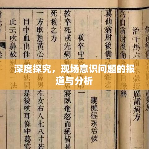 深度探究，現(xiàn)場(chǎng)意識(shí)問(wèn)題的報(bào)道與分析
